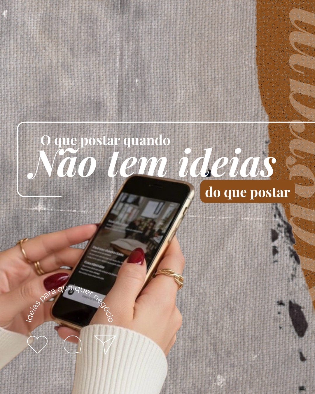 O que postar quando não tem ideias - capa