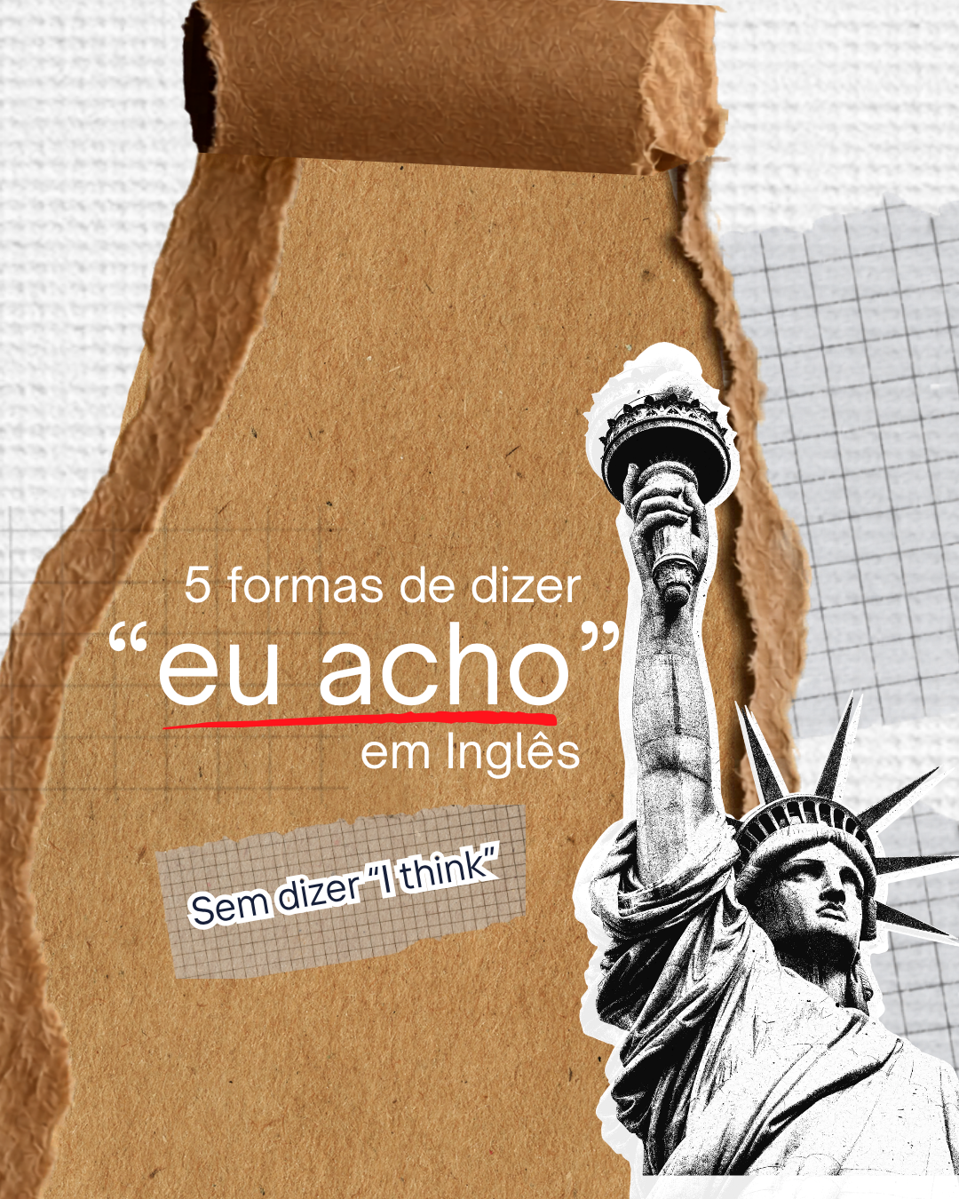 5 formas de dizer eu acho - capa